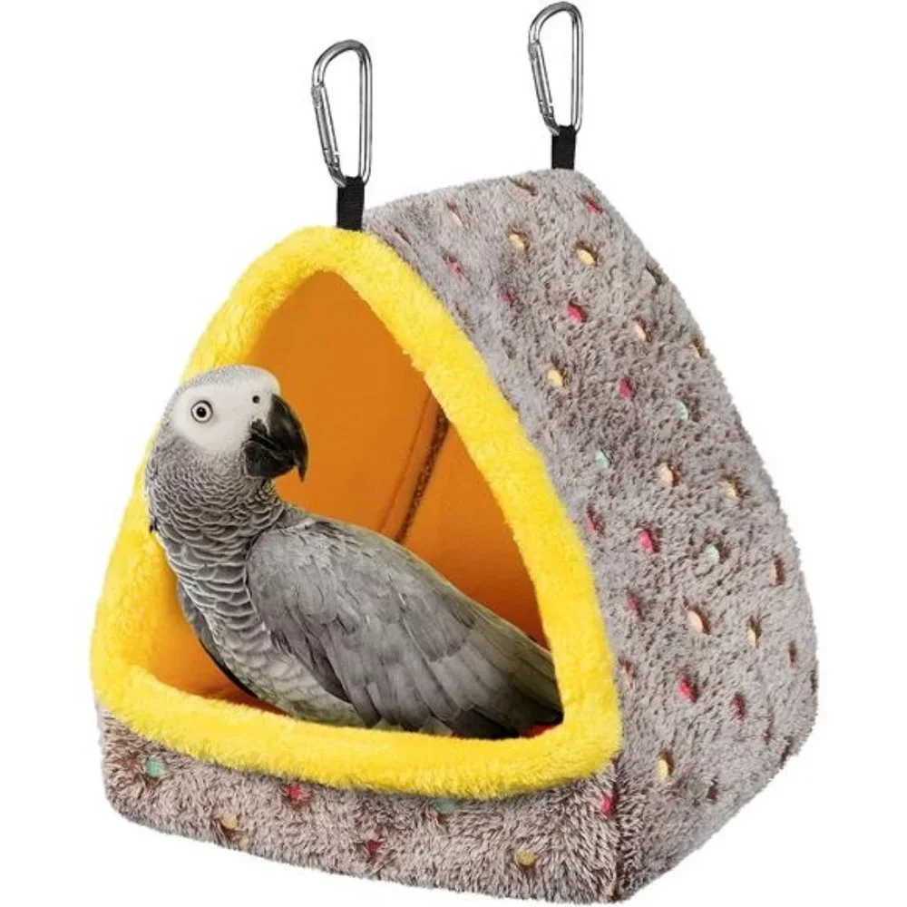Large Winter Warm Bird Nest House, Comfortable Bird Bed for Cage with Mat
